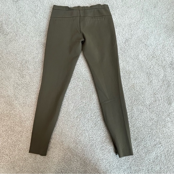 Zara dark olive green leggings zippered ankles Sz M - Picture 3 of 10